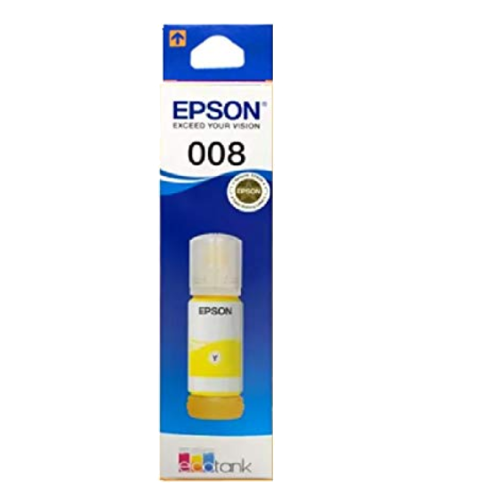 Epson 008 Yellow T06G4 C13T06G498 with ITGLOBAL 3in1 Multi-Function Mobile Phone Stand, Stylus Pen, Anti-Metal Texture Rotating Ballpoint Pen (Very Colors) T008